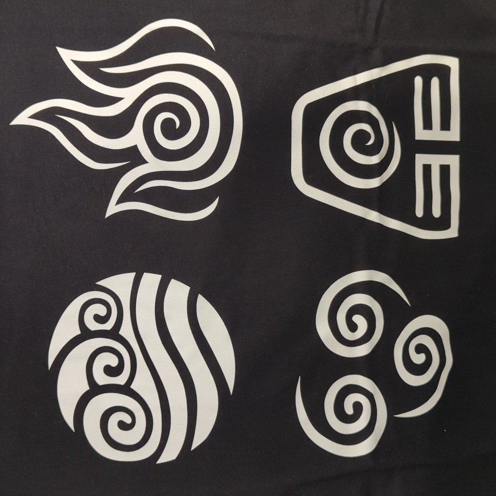 NWT The Four Elements Graphic Tee in Black